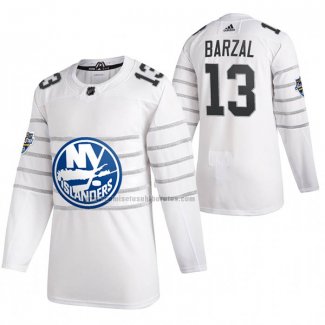 Camiseta Hockey 2020 All Star New York Islanders Barzal Autentico Blanco