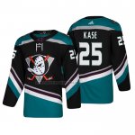 Camiseta Hockey Anaheim Ducks Ondrej Kase Alterno 25th Aniversario Autentico Negro