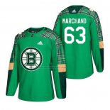 Camiseta Hockey Boston Bruins Brad Marchand 2018 Dia de San Patricio Verde