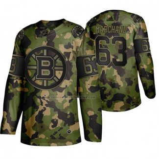 Camiseta Hockey Boston Bruins Brad Marchand Memorial Day Camuflaje