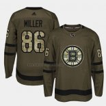 Camiseta Hockey Boston Bruins Kevan Miller 2018 Salute To Service Verde Militar