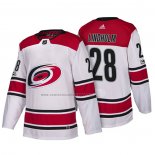 Camiseta Hockey Carolina Hurricanes Elias Lindholm New Season Team Road 2018 Blanco