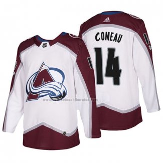 Camiseta Hockey Colorado Avalanche Blake Comeau 2018 Blanco