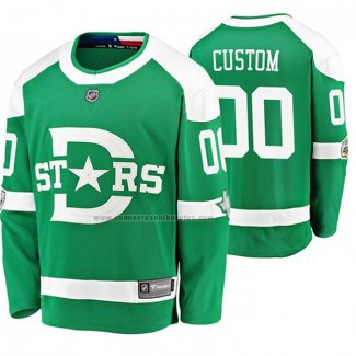 Camiseta Hockey Dallas Stars Personalizada Breakaway Jugador 2020 Winter Classic Verde