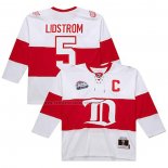 Camiseta Hockey Detroit Red Wings Nicklas Lidstrom Mitchell & Ness 2008-09 Blanco