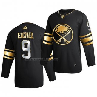 Camiseta Hockey Golden Edition Buffalo Sabres Jack Eichel Limited Autentico 2020-21 Negro