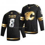 Camiseta Hockey Golden Edition Calgary Flames Christopher Tanev Limited Autentico 2020-21 Negro