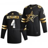 Camiseta Hockey Golden Edition Dallas Stars Miro Heiskanen Limited Autentico 2020-21 Negro
