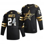 Camiseta Hockey Golden Edition Dallas Stars Roope Hintz Limited Autentico 2020-21 Negro