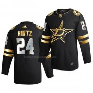 Camiseta Hockey Golden Edition Dallas Stars Roope Hintz Limited Autentico 2020-21 Negro