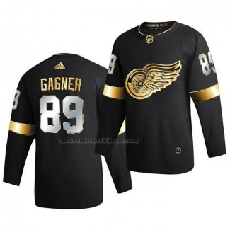 Camiseta Hockey Golden Edition Detroit Red Wings Sam Gagner Limited Autentico 2020-21 Negro