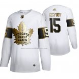 Camiseta Hockey Golden Edition Toronto Maple Leafs Alexander Kerfoot Limited Blanco