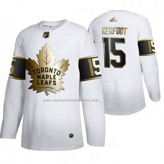 Camiseta Hockey Golden Edition Toronto Maple Leafs Alexander Kerfoot Limited Blanco