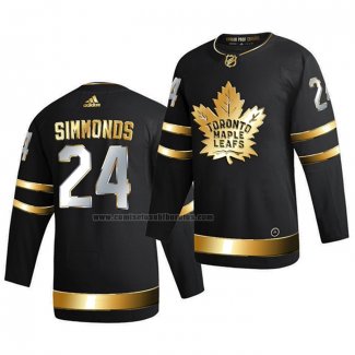Camiseta Hockey Golden Edition Toronto Maple Leafs Wayne Simmonds Limited Autentico 2020-21 Negro