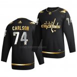 Camiseta Hockey Golden Edition Washington Capitals John Carlson Limited Autentico 2020-21 Negro