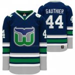 Camiseta Hockey Hartford Whalers Julien Gauthier Heritage Night Throwback Azul