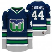 Camiseta Hockey Hartford Whalers Julien Gauthier Heritage Night Throwback Azul