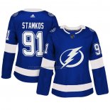 Camiseta Hockey Mujer Tampa Bay Lightning Steven Stamkos Autentico Jugador Azul