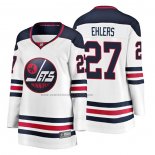 Camiseta Hockey Mujer Winnipeg Jets Nikolaj Ehlers Heritage Breakaway Blanco