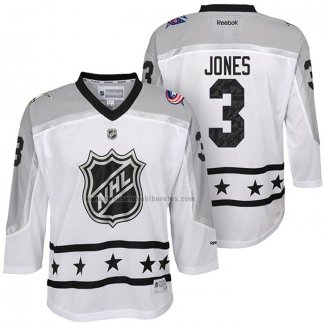 Camiseta Hockey Nino 2017 All Star Columbus Blue Jackets Seth Jones Blanco