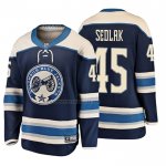 Camiseta Hockey Nino Columbus Blue Jackets Lukas Sedlak 2019 Alterno Breakaway Azul