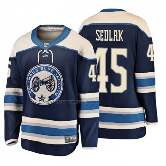 Camiseta Hockey Nino Columbus Blue Jackets Lukas Sedlak 2019 Alterno Breakaway Azul