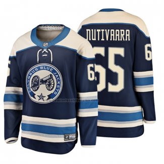 Camiseta Hockey Nino Columbus Blue Jackets Markus Nutivaara 2019 Alterno Breakaway Azul