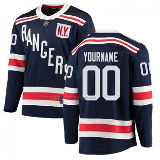 Camiseta Hockey Nino New York Rangers Personalizada Autentico Classic 2018 Azul
