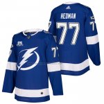 Camiseta Hockey Nino Tampa Bay Lightning Victor Hedman 2018 Autentico Primera Azul