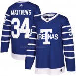 Camiseta Hockey Nino Toronto Maple Leafs Auston Matthews Autentico 2018 Arenas Throwback Azul