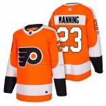 Camiseta Hockey Philadelphia Flyers Brandon Manning Autentico Primera 2018 Naranja