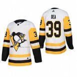 Camiseta Hockey Pittsburgh Penguins Jean Sebastien Dea Segunda Autentico Jugador Blanco