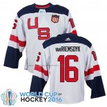 Camiseta Hockey USA James Van Riemsdyk Premier 2016 World Cup Blanco