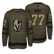 Camiseta Hockey Vegas Golden Knights Brad Hunt Salute To Service Verde Militar