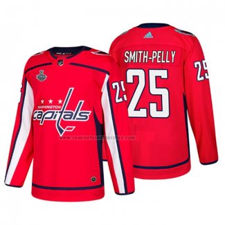 Camiseta Hockey Washington Capitals Devante Smith Pelly Bound Patch Stanley Cup Final Rojo