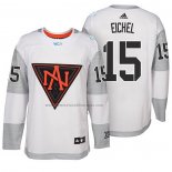 Camiseta Hockey America del Norte Jack Eichel Premier 2016 World Cup Blanco