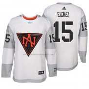 Camiseta Hockey America del Norte Jack Eichel Premier 2016 World Cup Blanco
