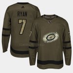 Camiseta Hockey Carolina Hurricanes Derek Ryan 2018 Salute To Service Verde Militar