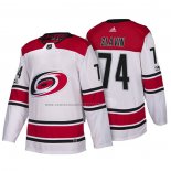 Camiseta Hockey Carolina Hurricanes Jaccob Slavin New Season Team Road 2018 Blanco