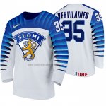 Camiseta Hockey Finlandia Veini Vehvilainen Primera 2020 IIHF World Championship Blanco