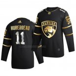 Camiseta Hockey Golden Edition Florida Panthers Jonathan Huberdeau Limited Autentico 2020-21 Negro