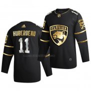 Camiseta Hockey Golden Edition Florida Panthers Jonathan Huberdeau Limited Autentico 2020-21 Negro