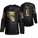 Camiseta Hockey Golden Edition New York Rangers Artemi Panarin Autentico Negro