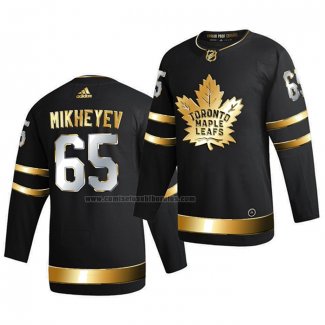 Camiseta Hockey Golden Edition Toronto Maple Leafs Ilya Mikheyev Limited Autentico 2020-21 Negro
