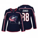 Camiseta Hockey Mujer Columbus Blue Jackets Boone Jenner Autentico Jugador Azul