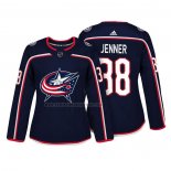 Camiseta Hockey Mujer Columbus Blue Jackets Boone Jenner Autentico Jugador Azul