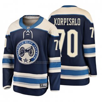 Camiseta Hockey Nino Columbus Blue Jackets Joonas Korpisalo 2019 Alterno Breakaway Azul
