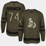 Camiseta Hockey Ottawa Senators Mark Borowiecki 2018 Salute To Service Verde Militar