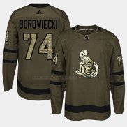 Camiseta Hockey Ottawa Senators Mark Borowiecki 2018 Salute To Service Verde Militar