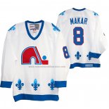 Camiseta Hockey Quebec Nordiques Cale Makar Heritage Vintage Replica Blanco